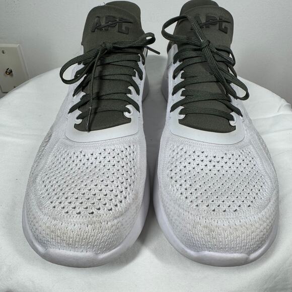 APL Techloom Tracer Sneaker Women 10.5 White Green Running Walking Comfort - Picture 3 of 10